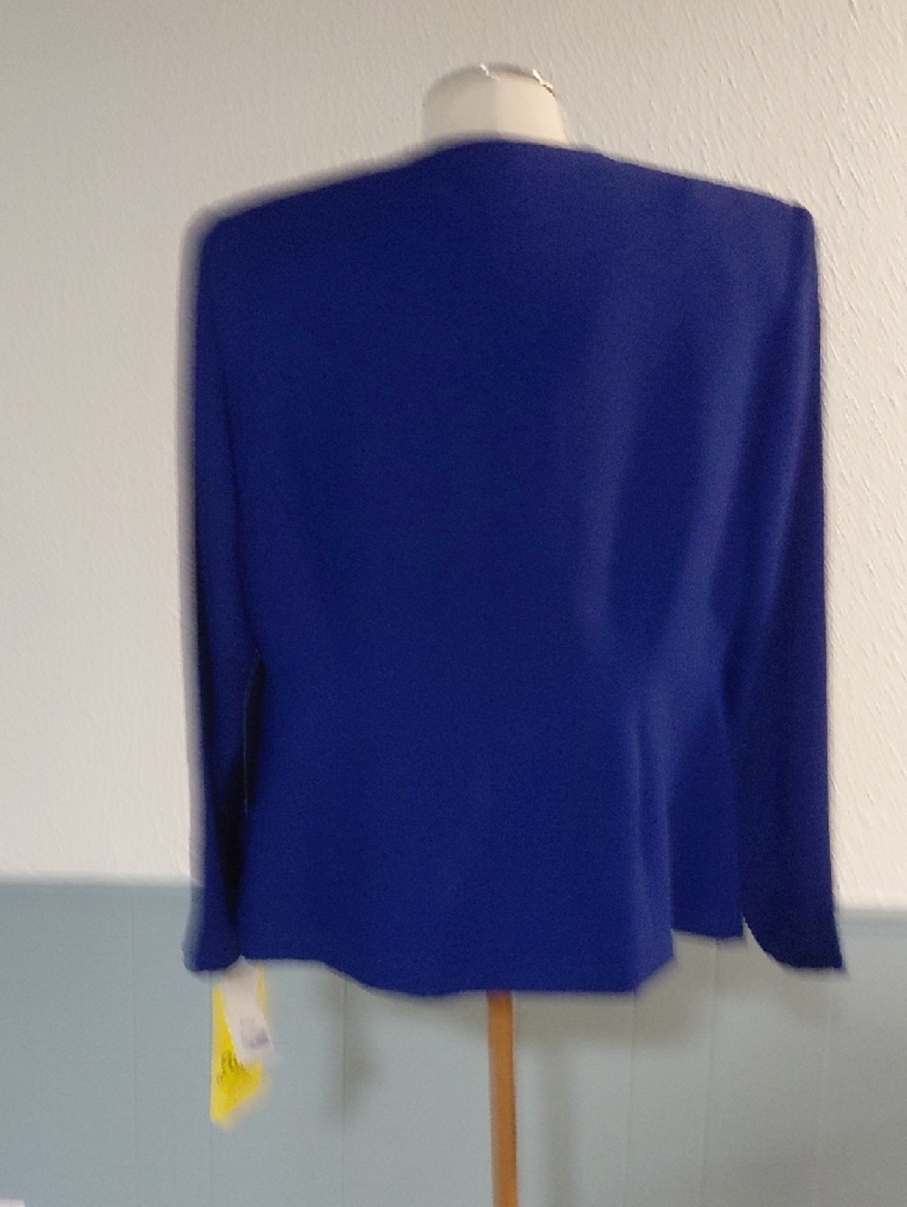 R & M Richards Royal Blue Embellished V-Neck Blazer - Picture 3 of 6